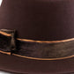 Chocolate Confidence Brim - Nubian Lane Hat Co.