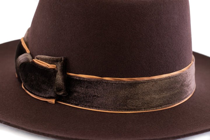 Chocolate Confidence Brim - Nubian Lane Hat Co.