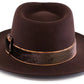 Chocolate Confidence Brim - Nubian Lane Hat Co.