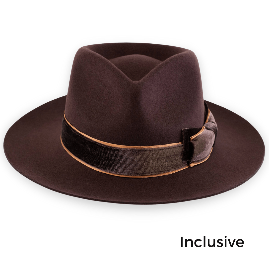 Chocolate Confidence Brim - Nubian Lane Hat Co.
