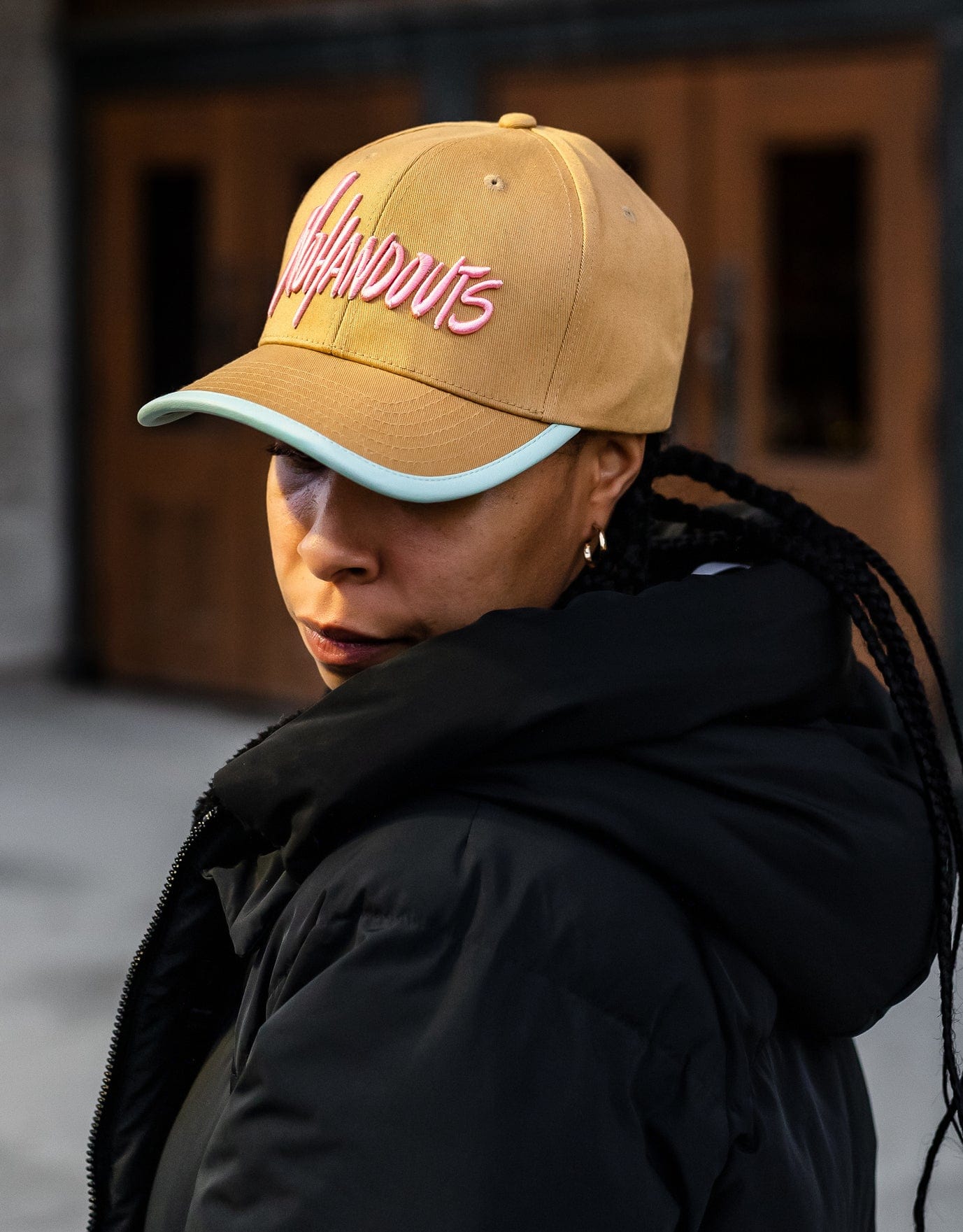 Creme | No Handouts - Nubian Lane Hat Co.