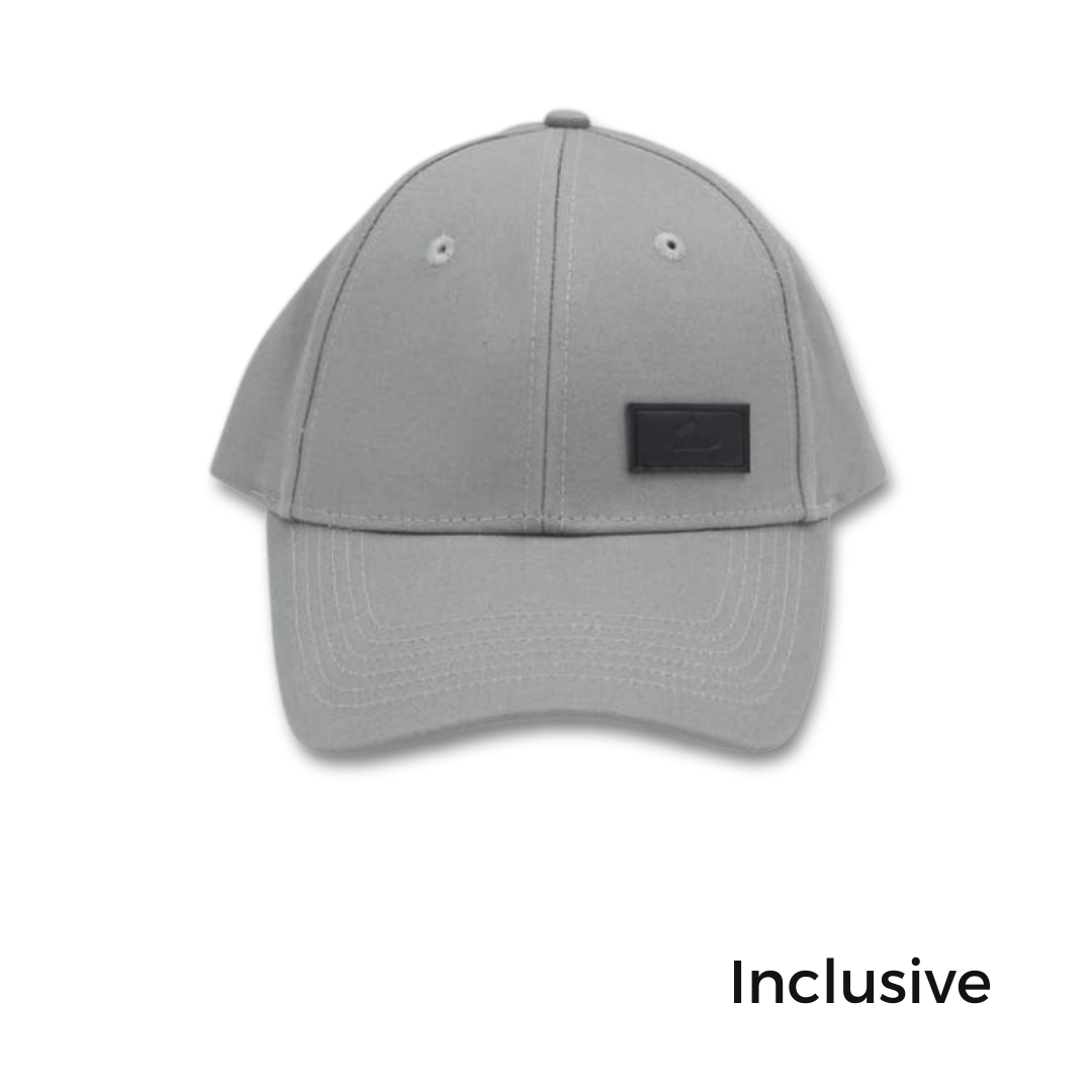 Dove Grey Satin Lined Baseball Cap - Nubian Lane Hat Co.