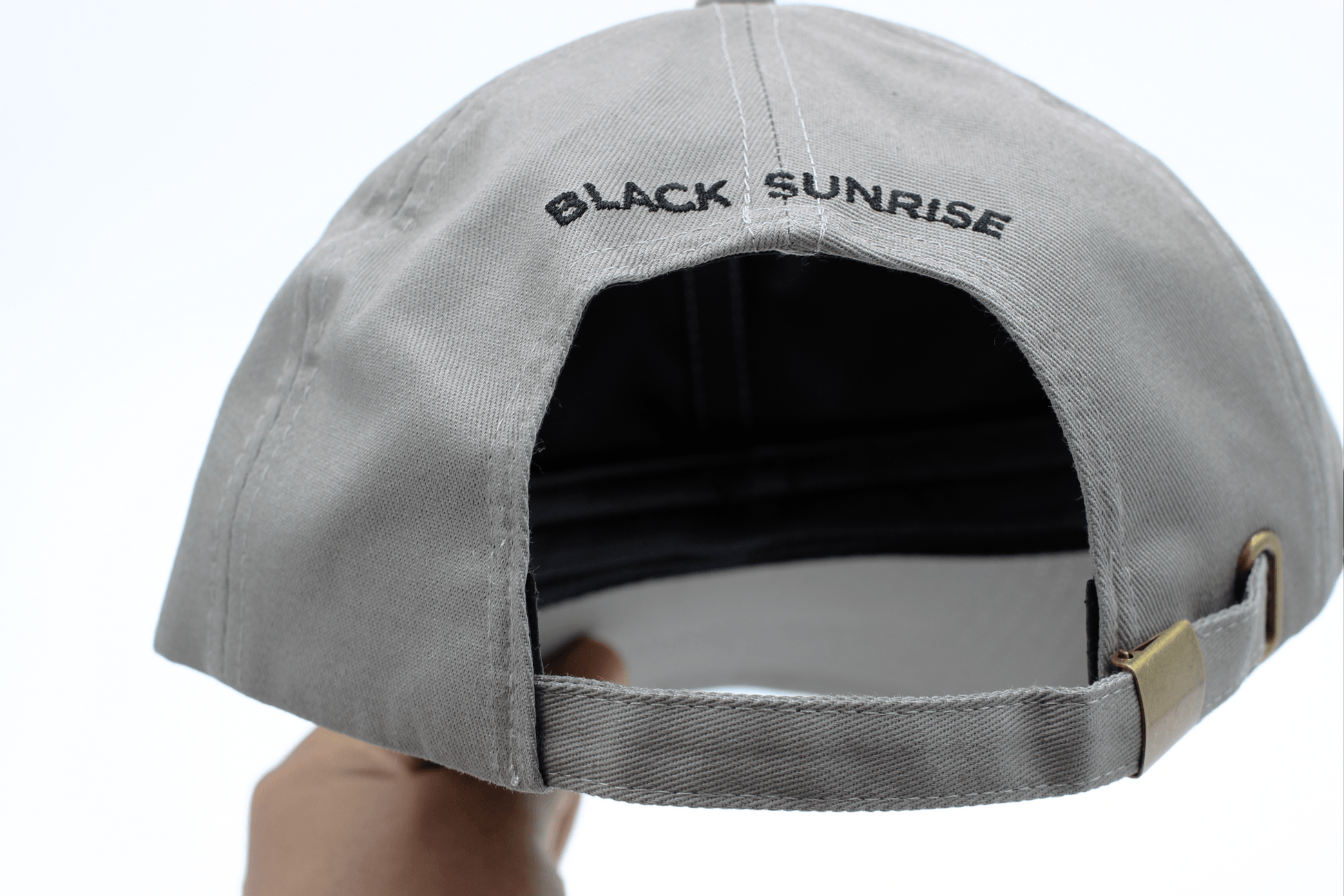 Dove Grey Satin Lined Baseball Cap - Nubian Lane Hat Co.