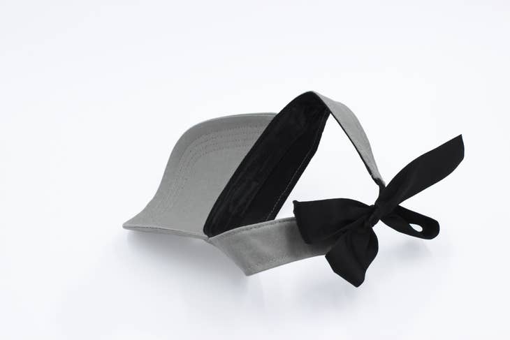 Dove Grey Tie Visor - Nubian Lane Hat Co.