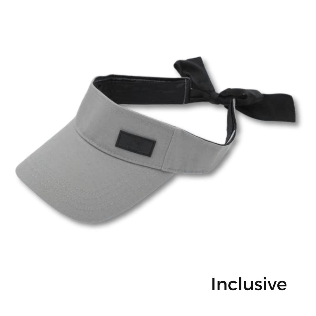 Dove Grey Tie Visor - Nubian Lane Hat Co.