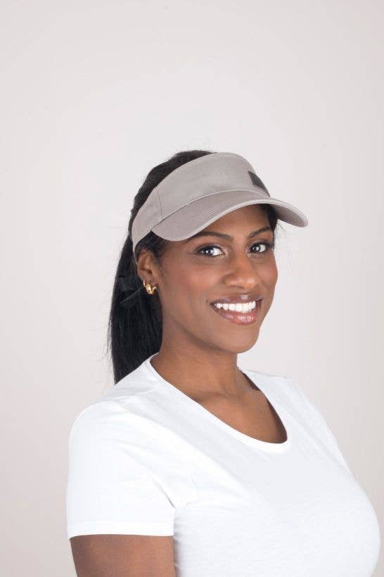 Dove Grey Tie Visor - Nubian Lane Hat Co.