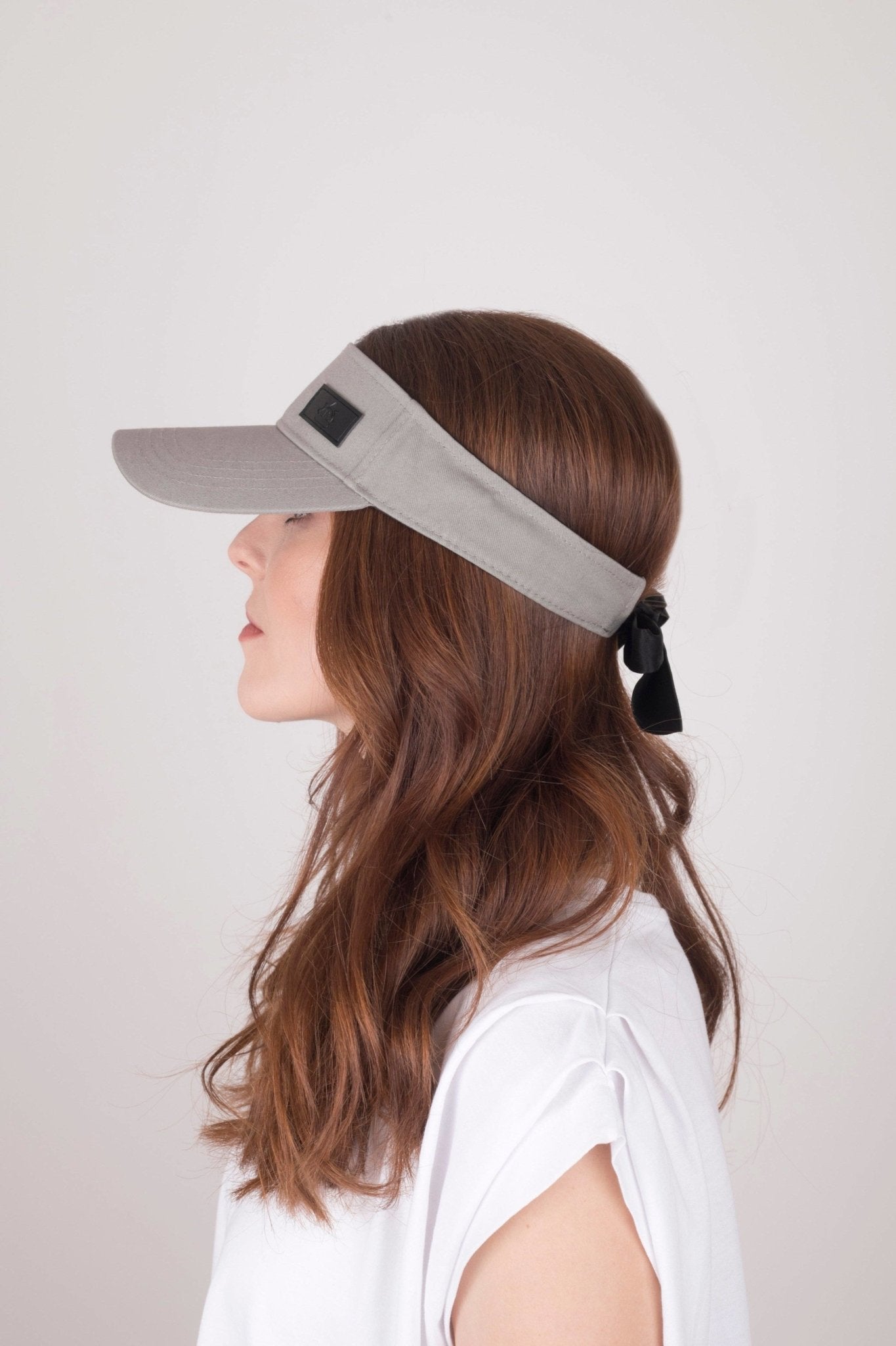 Dove Grey Tie Visor - Nubian Lane Hat Co.