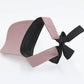 Dusty Rose Pink Tie Visor - Nubian Lane Hat Co.