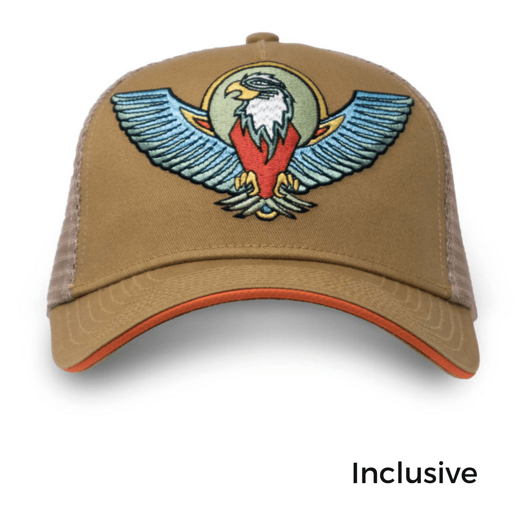 Eagle Trucker Hat | Brush - Nubian Lane Hat Co.