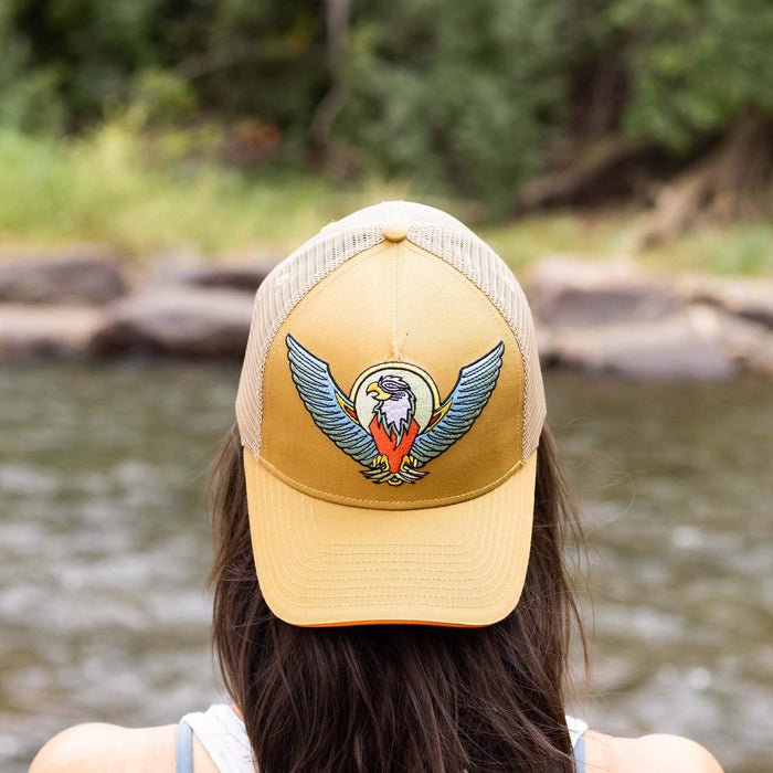 Eagle Trucker Hat | Brush - Nubian Lane Hat Co.