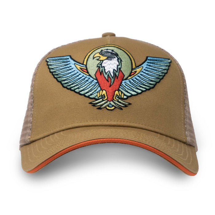 Eagle Trucker Hat | Brush - Nubian Lane Hat Co.