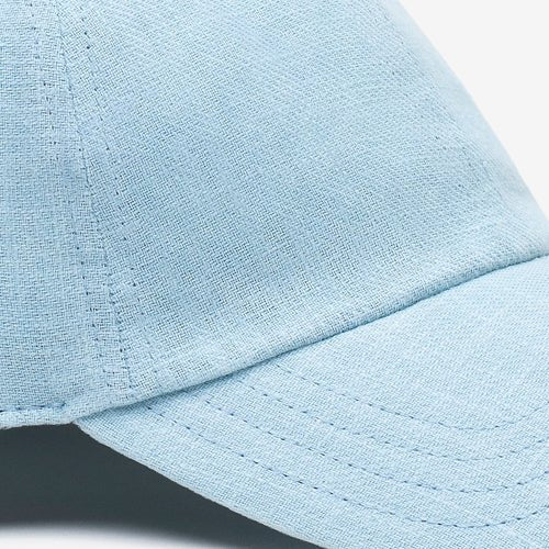 Everyday Soft Sky Blue | Ramie and Plant-Based Leather - Nubian Lane Hat Co.