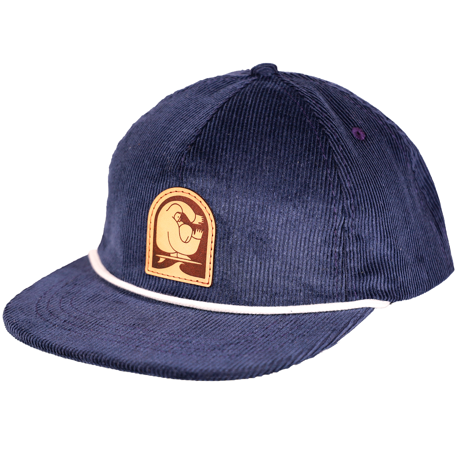 Surfer Plastic Free Strapback | Blue | Hemp - Nubian Lane Hat Co. 