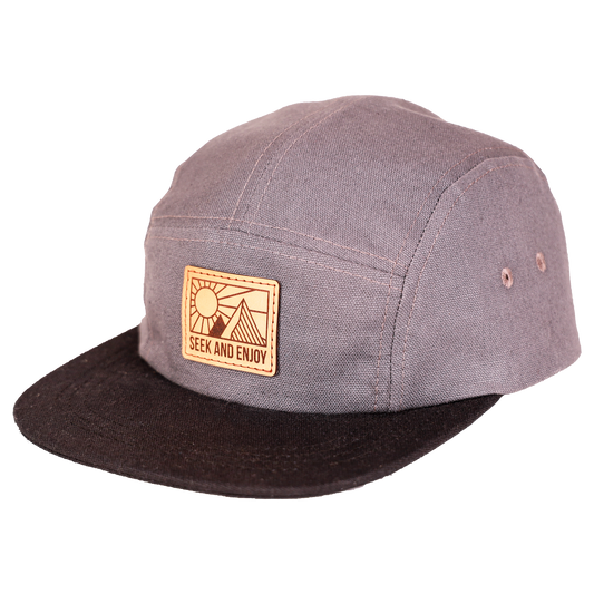 Seek + Enjoy Plastic Free Camp Cap - Nubian Lane Hat Co. 