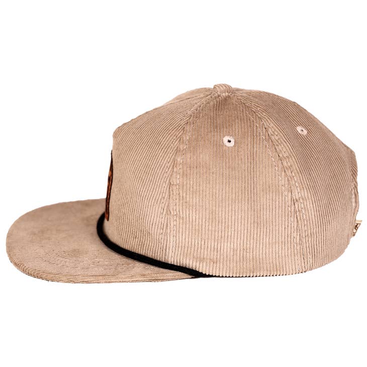 Surfer Plastic Free Strapback | Beige | Hemp - Nubian Lane Hat Co. 