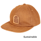 Good Times Plastic Free Strapback | Brown | Hemp - Nubian Lane Hat Co.