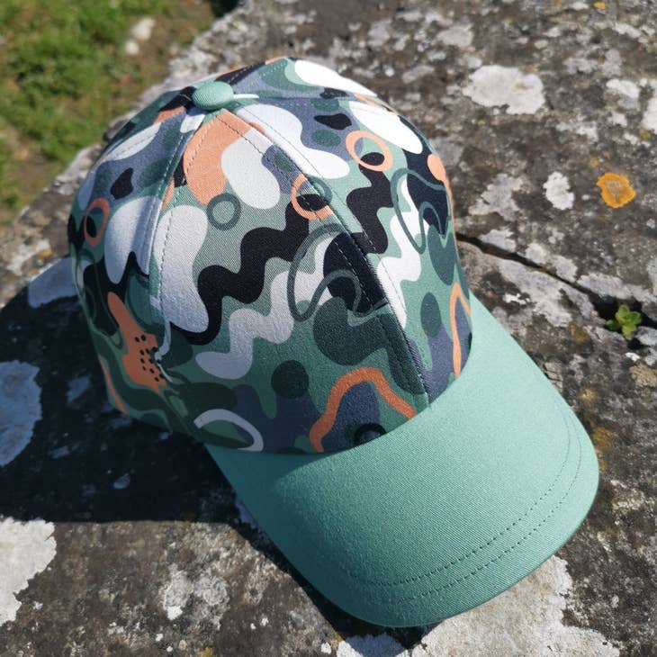 Green | Abstract Army Hat - Nubian Lane Hat Co.