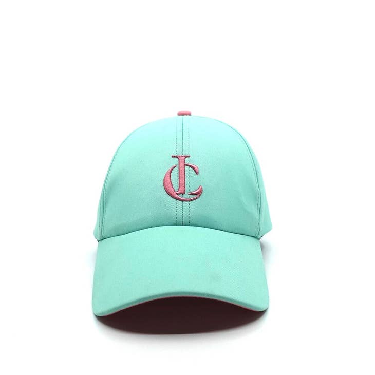 Green and Pink Cap | 100% Recycled Material - Nubian Lane Hat Co.