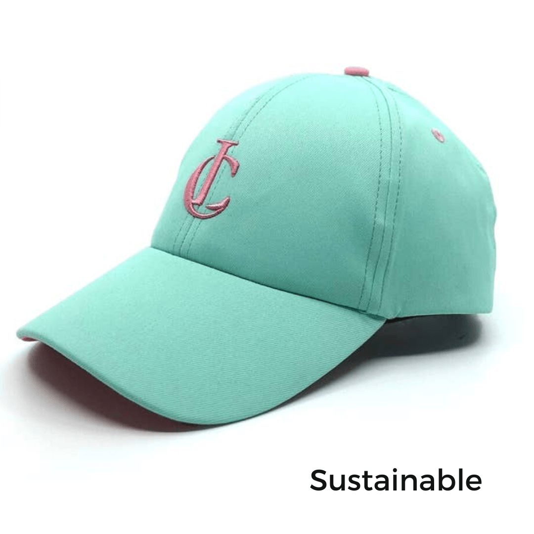 Green and Pink Cap | 100% Recycled Material - Nubian Lane Hat Co.