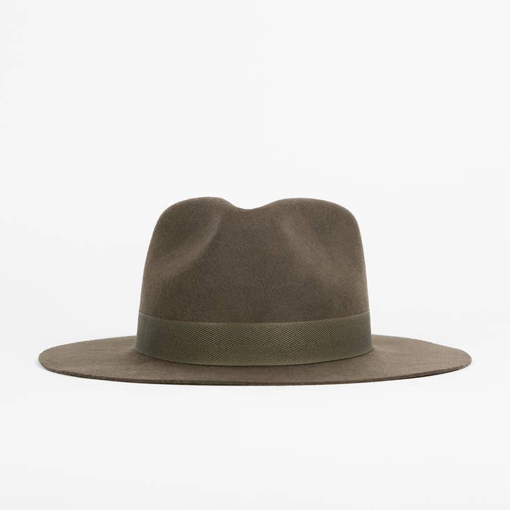 Green Festival Style Fine Wool Hat - Large | Handcrafted | Andean Wool Felt - Nubian Lane Hat Co.