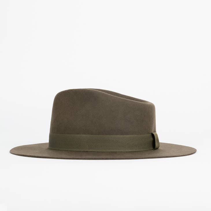 Green Festival Style Fine Wool Hat - Large | Handcrafted | Andean Wool Felt - Nubian Lane Hat Co.
