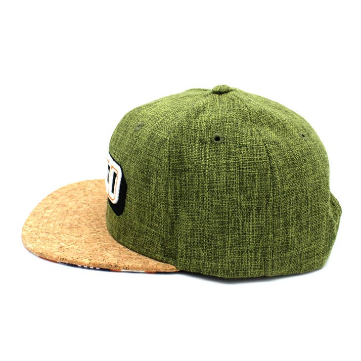 Green Snapback | Hemp Fabric | Cork Brim | TORUS - Nubian Lane Hat Co.