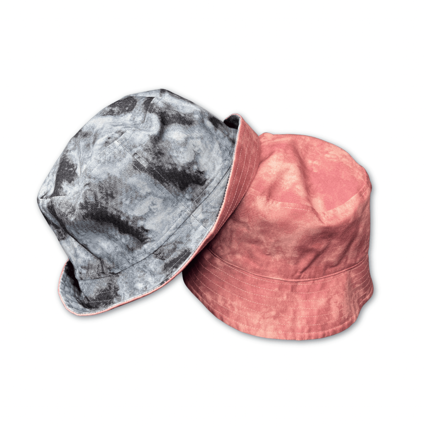 Grey/Pink | Reversible Bucket Hat - Nubian Lane Hat Co.
