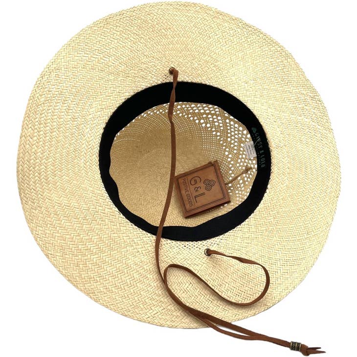 Hana | Palm Straw Sun Hat - Nubian Lane Hat Co.
