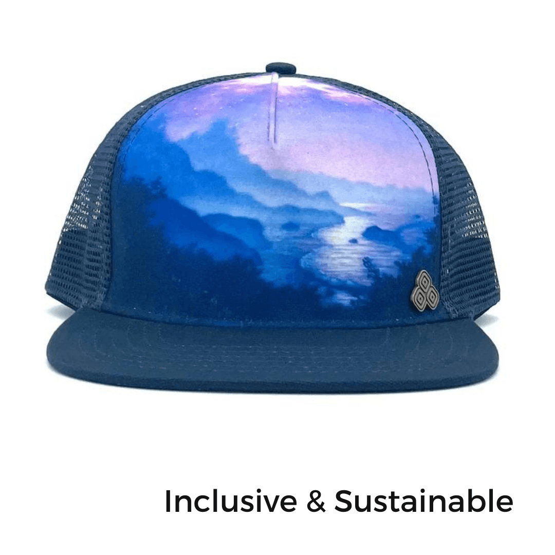 Horizon Trucker Hat - Coastline - Nubian Lane Hat Co.