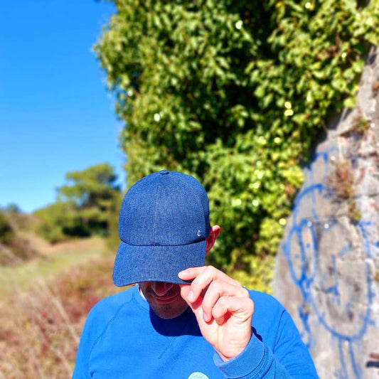 Jean Blue | 6 Panel Dad Hat - Nubian Lane Hat Co.