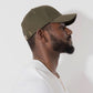 Khaki Satin Lined Full Baseball Cap - Nubian Lane Hat Co.