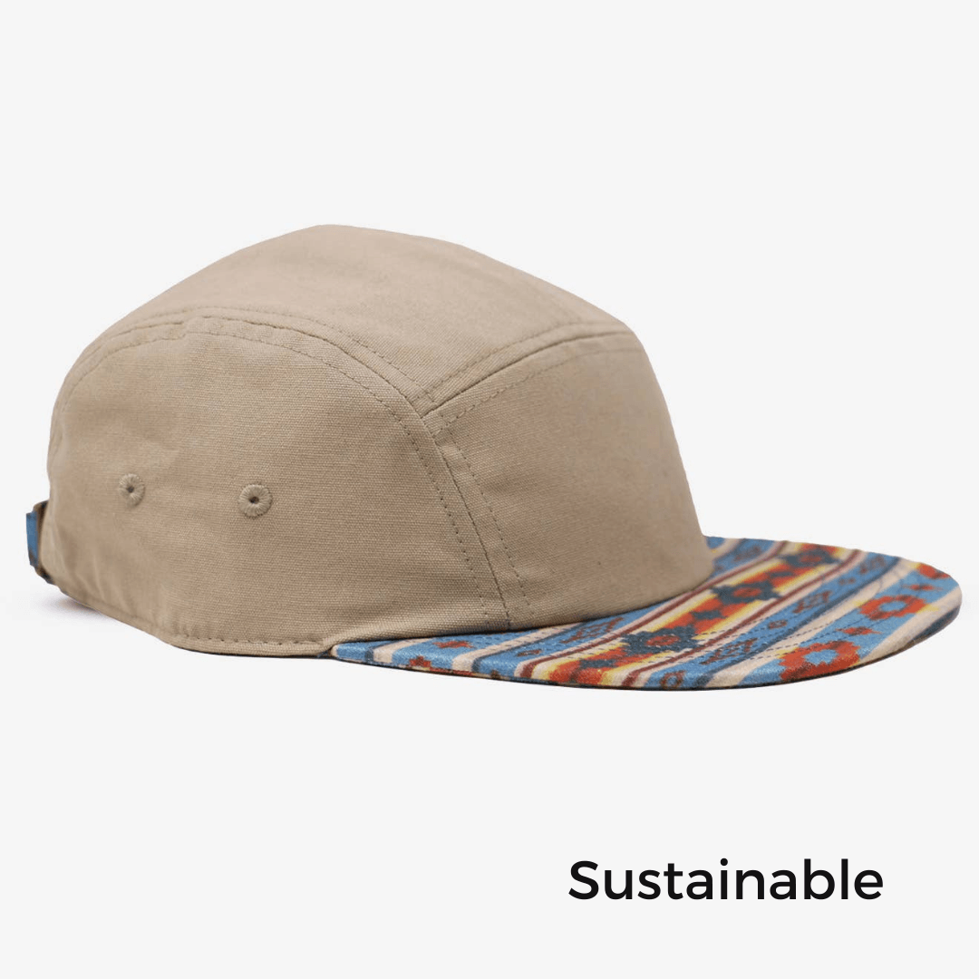 Khaki Southwest Hat | Organic Cotton - Nubian Lane Hat Co.