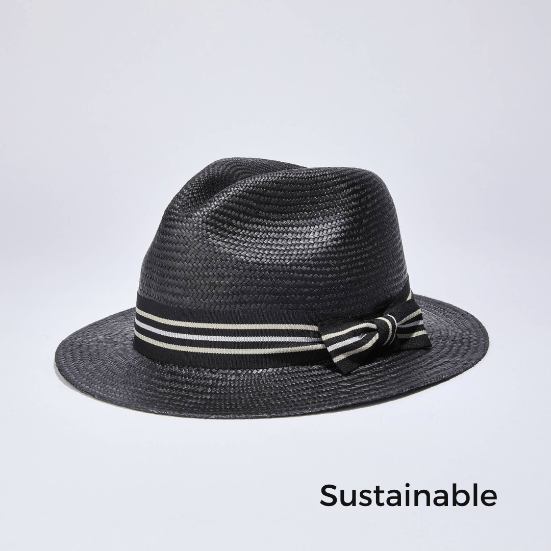 Metro Black Urban Panama Hat - Unisex - Nubian Lane Hat Co.