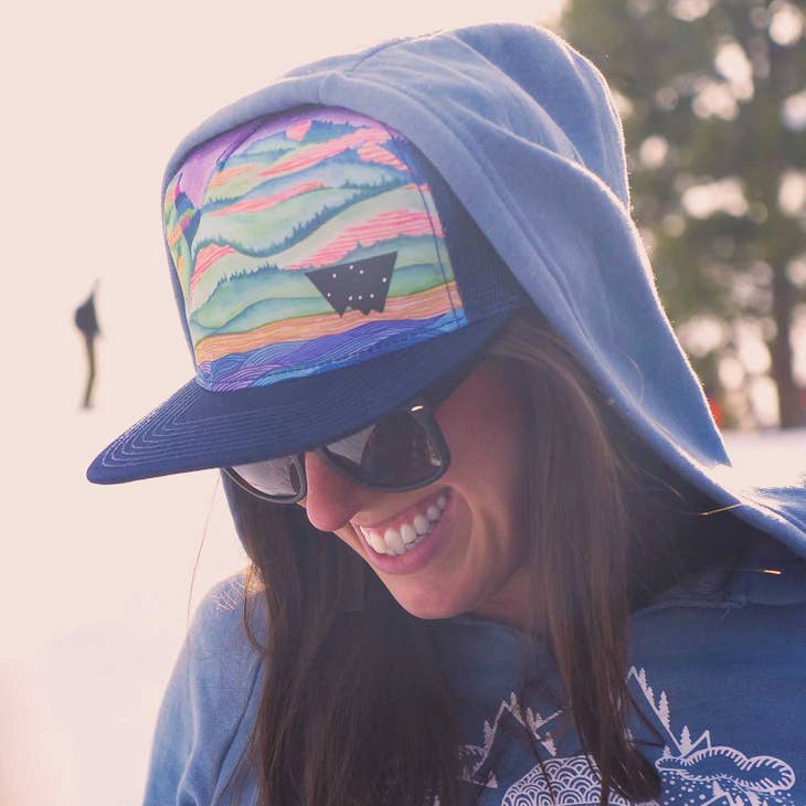 Minturn Colorado Mountain Trucker Hat - Nubian Lane Hat Co.