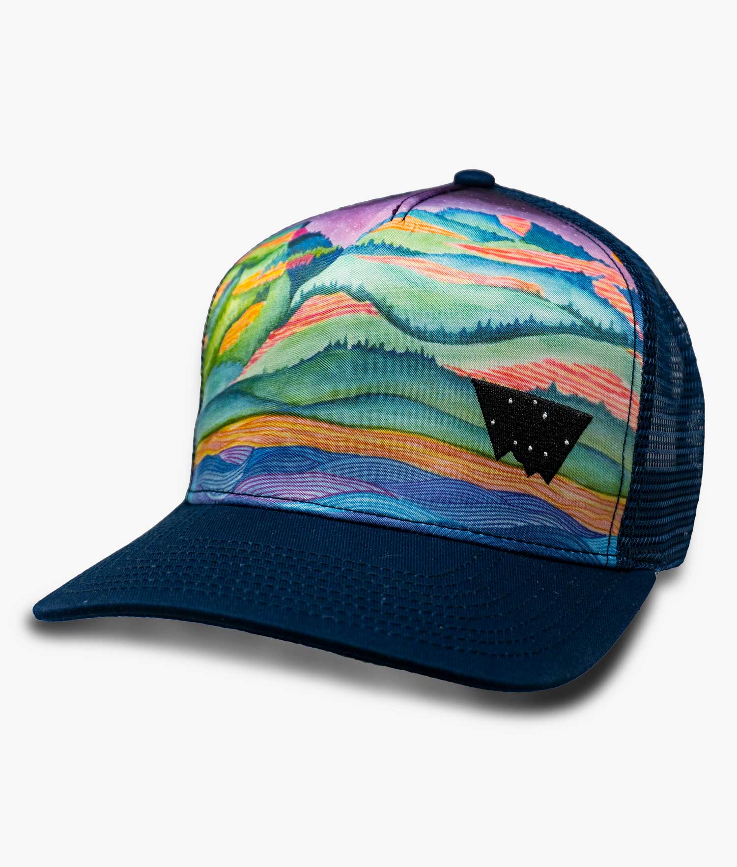 Minturn Colorado Mountain Trucker Hat - Nubian Lane Hat Co.