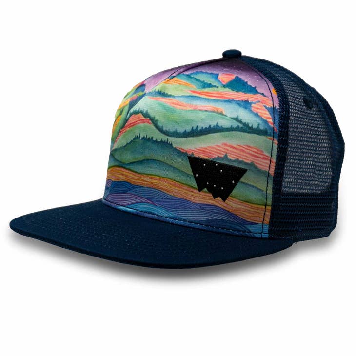 Minturn Colorado Mountain Trucker Hat - Nubian Lane Hat Co.