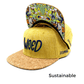 Mustard Yellow Snapback | Hemp | Cork Brim | Ilustronauta - Nubian Lane Hat Co.