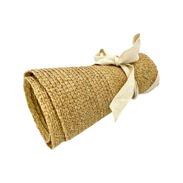Nora | Raffia Visor - Nubian Lane Hat Co.
