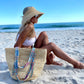 Nora | Raffia Visor - Nubian Lane Hat Co.