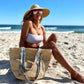 Nora | Raffia Visor - Nubian Lane Hat Co.