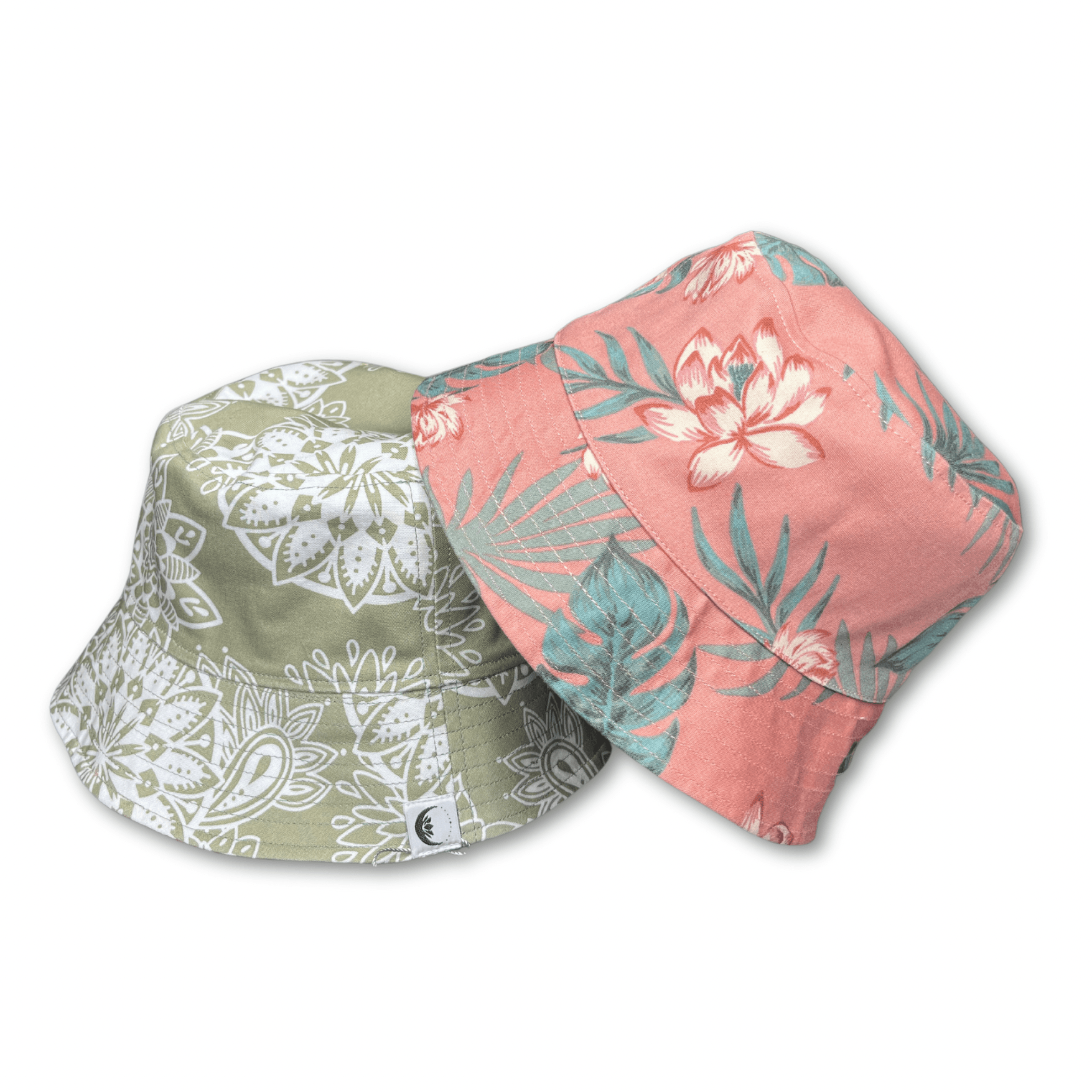 Pink/Green | Reversible Bucket Hat - Nubian Lane Hat Co.