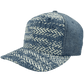 Primo Ball Cap | Blue Chevron Denim - Nubian Lane Hat Co.
