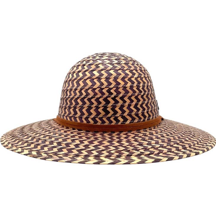 Shadow | Palm Straw Hat - Nubian Lane Hat Co.