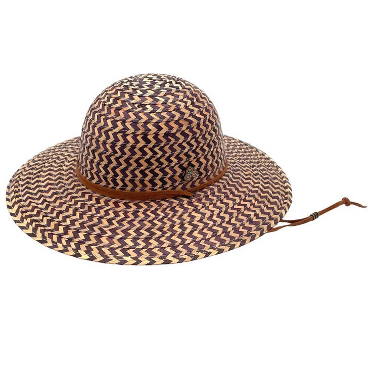 Shadow | Palm Straw Hat - Nubian Lane Hat Co.
