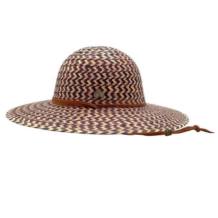 Shadow | Palm Straw Hat - Nubian Lane Hat Co.