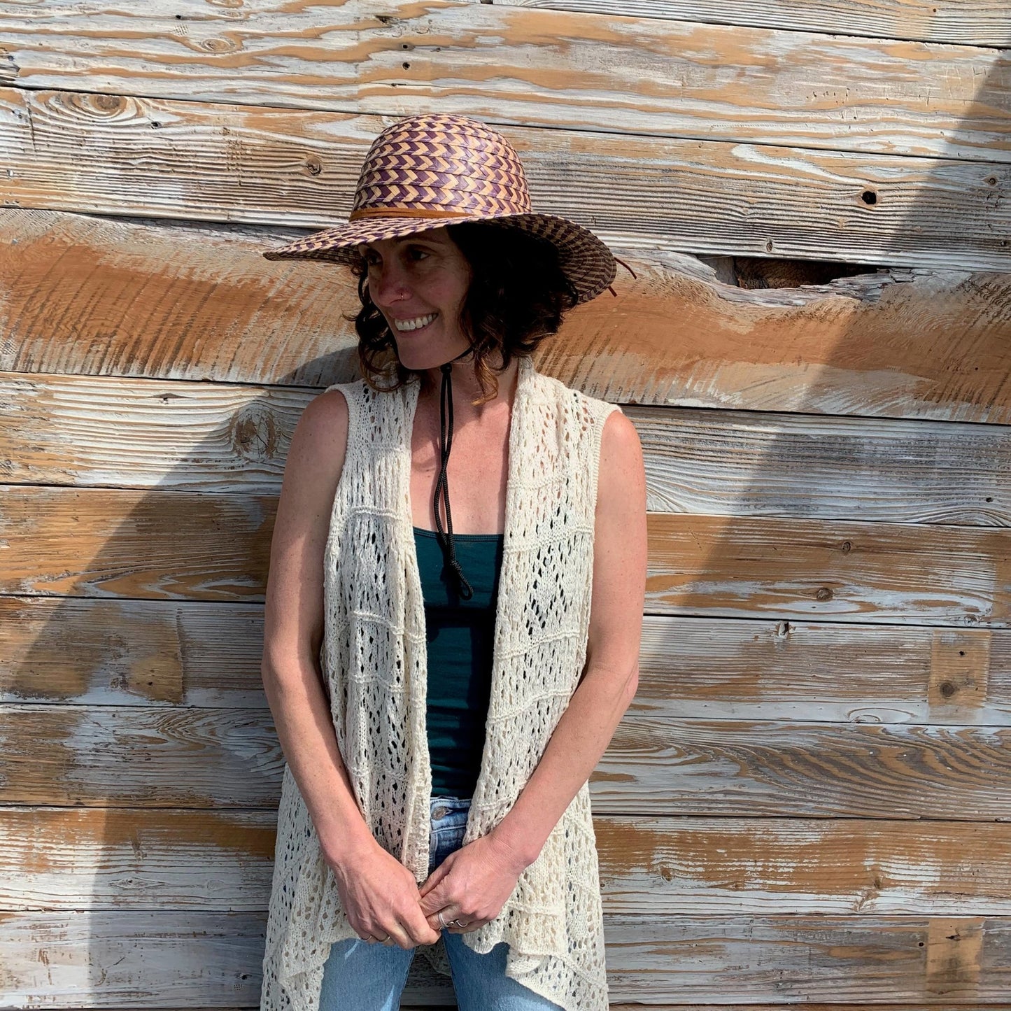 Shadow | Palm Straw Hat - Nubian Lane Hat Co.