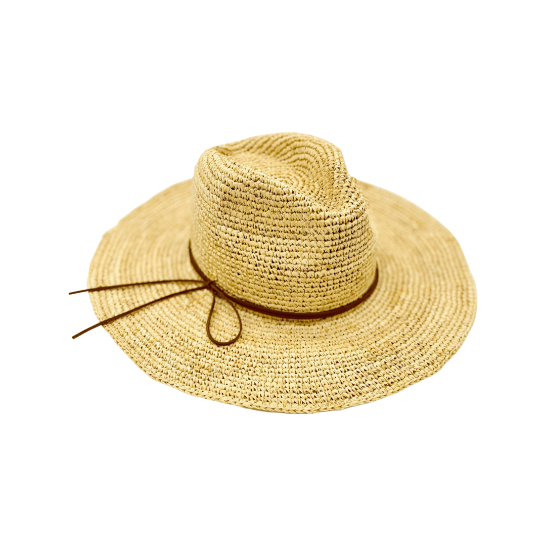 Sonora | Raffia Fedora Hat - Nubian Lane Hat Co.