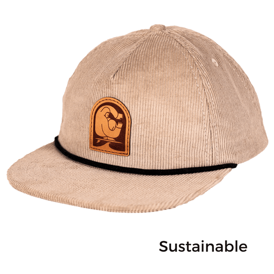 Surfer Plastic Free Strapback | Beige | Hemp - Nubian Lane Hat Co.