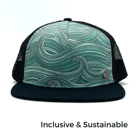 Waves Trucker Hat - Nubian Lane Hat Co.