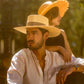 Wide Brim Playa - Beige Crochet Style Straw Hat - Nubian Lane Hat Co.
